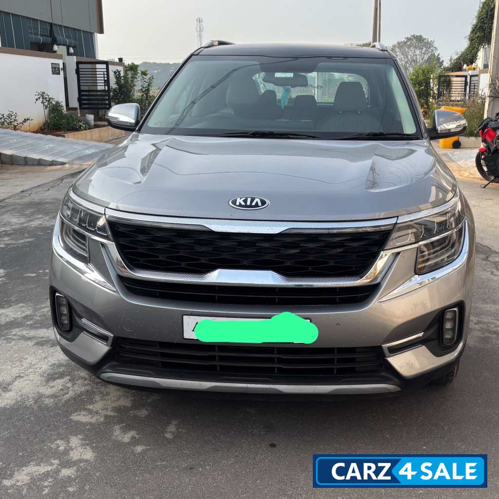 Steel Silver Kia Seltos HTX+