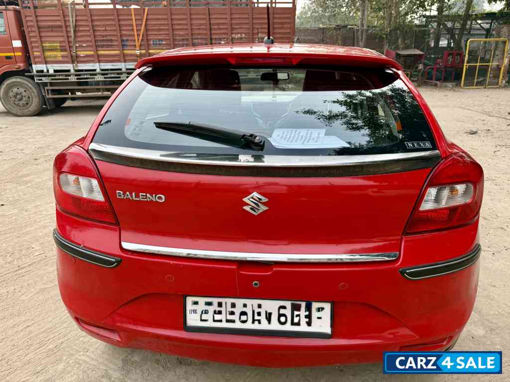 Red Maruti Suzuki Baleno Delta