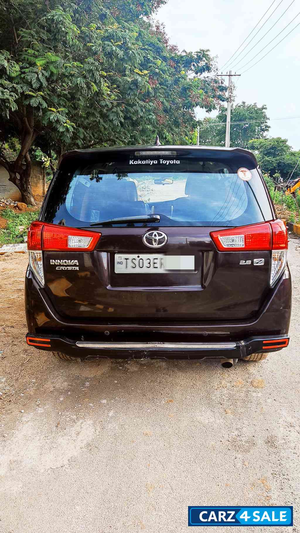 Garnet Red Toyota Innova Crysta 2.8Zx