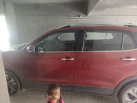 Red Volkswagen Taigun Topline MT