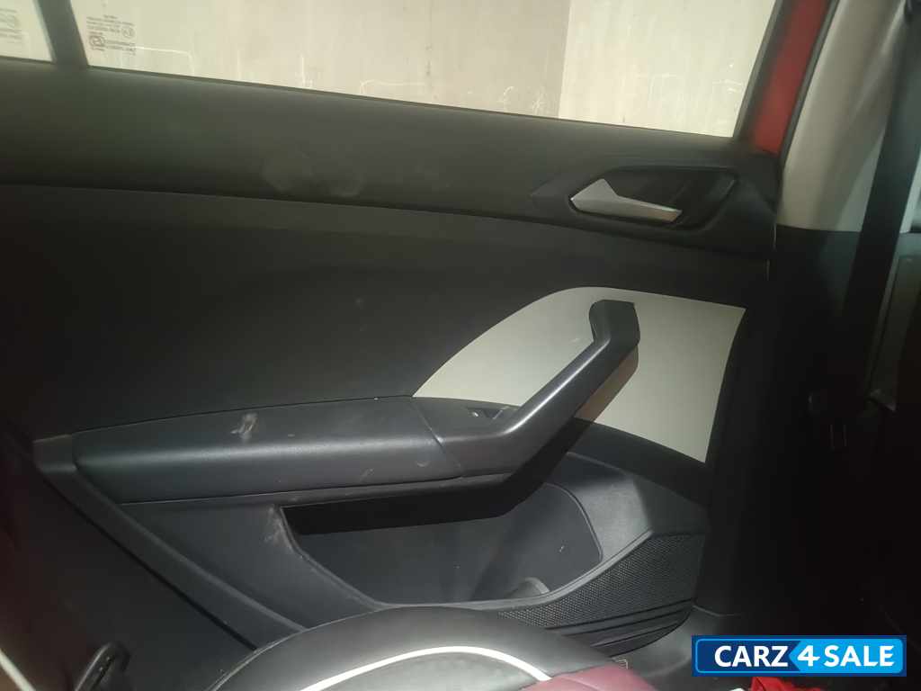 Red Volkswagen Taigun Topline MT