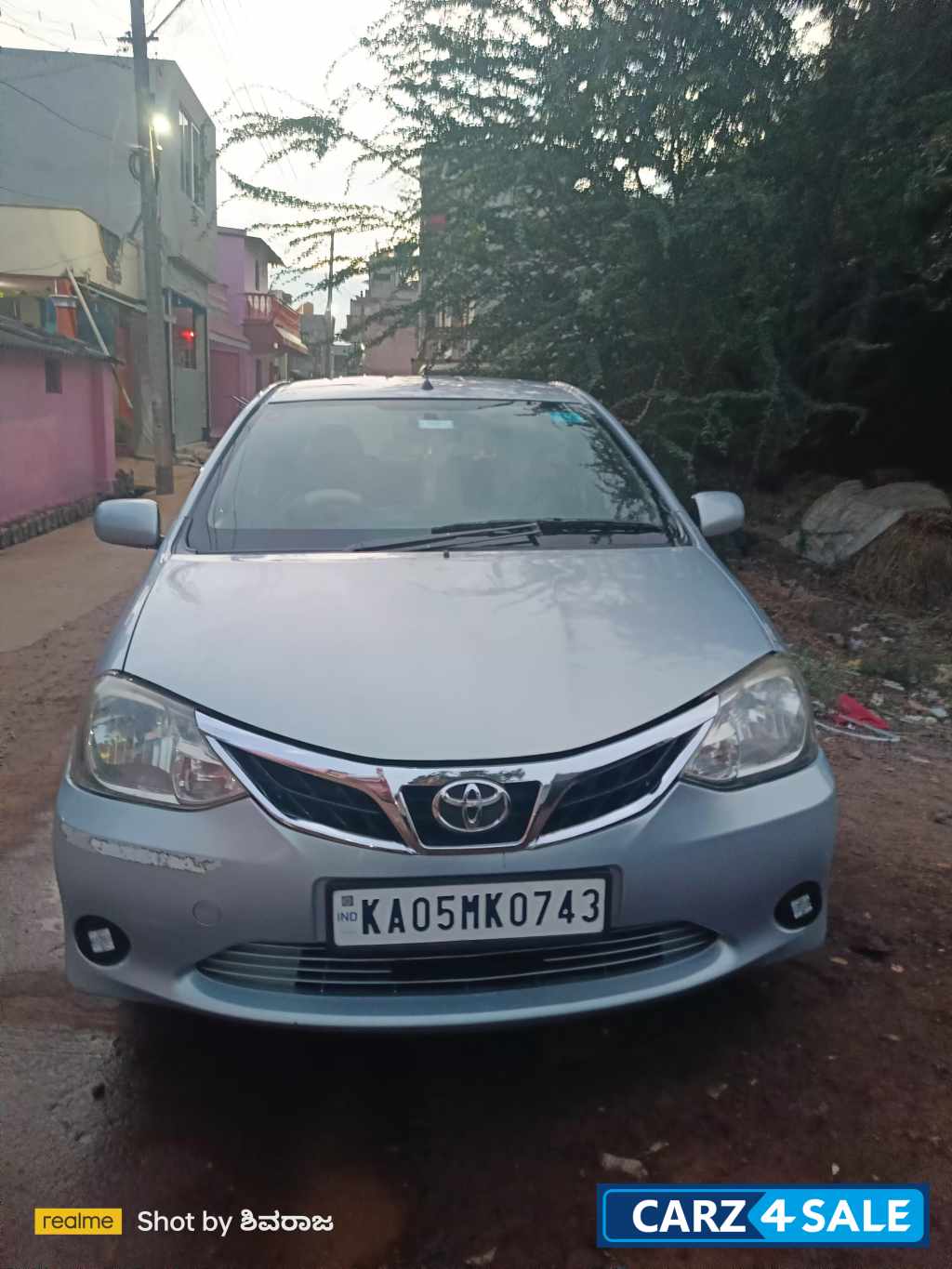 Silver Toyota Etios G