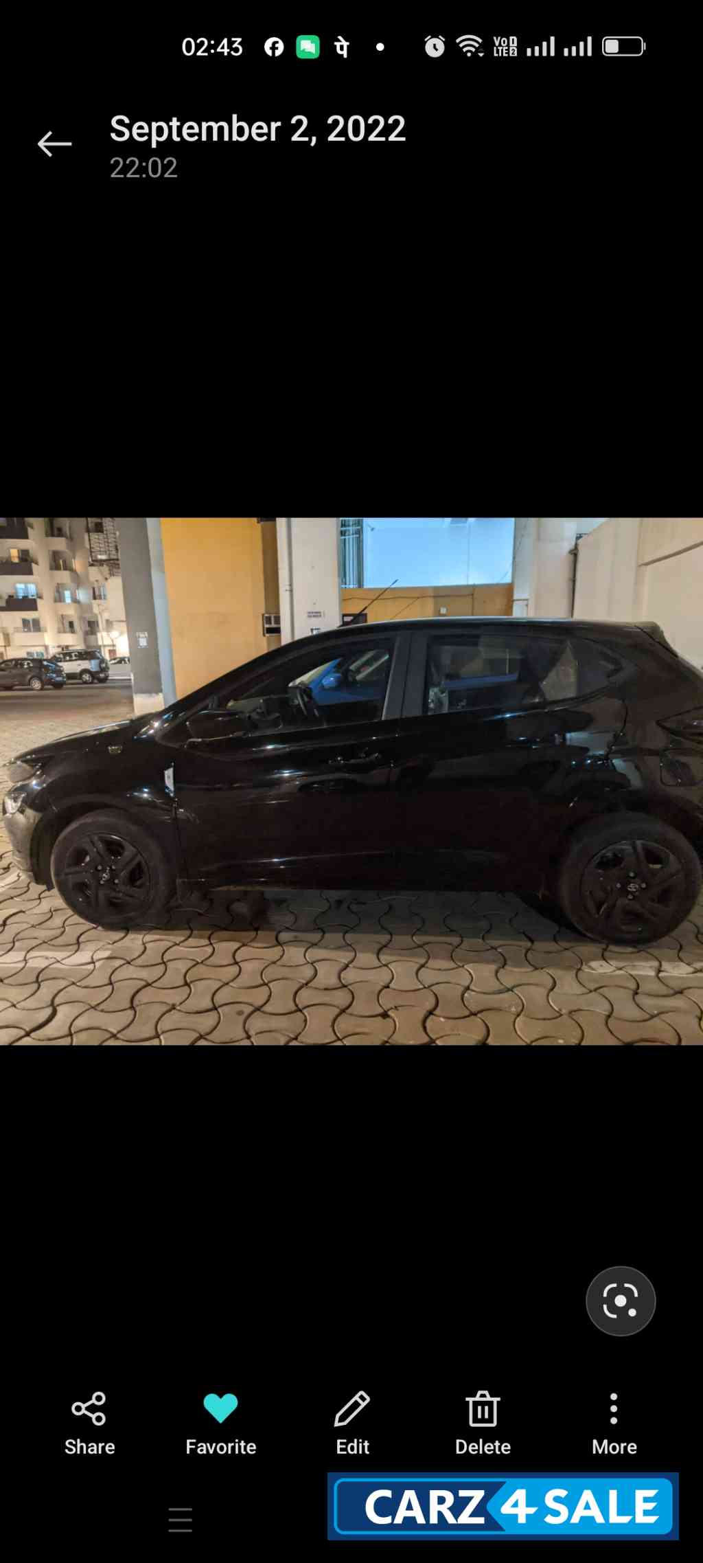 Black Tata Altroz ALTROZ XZ+ DARK  1.2RTN DCT BS6