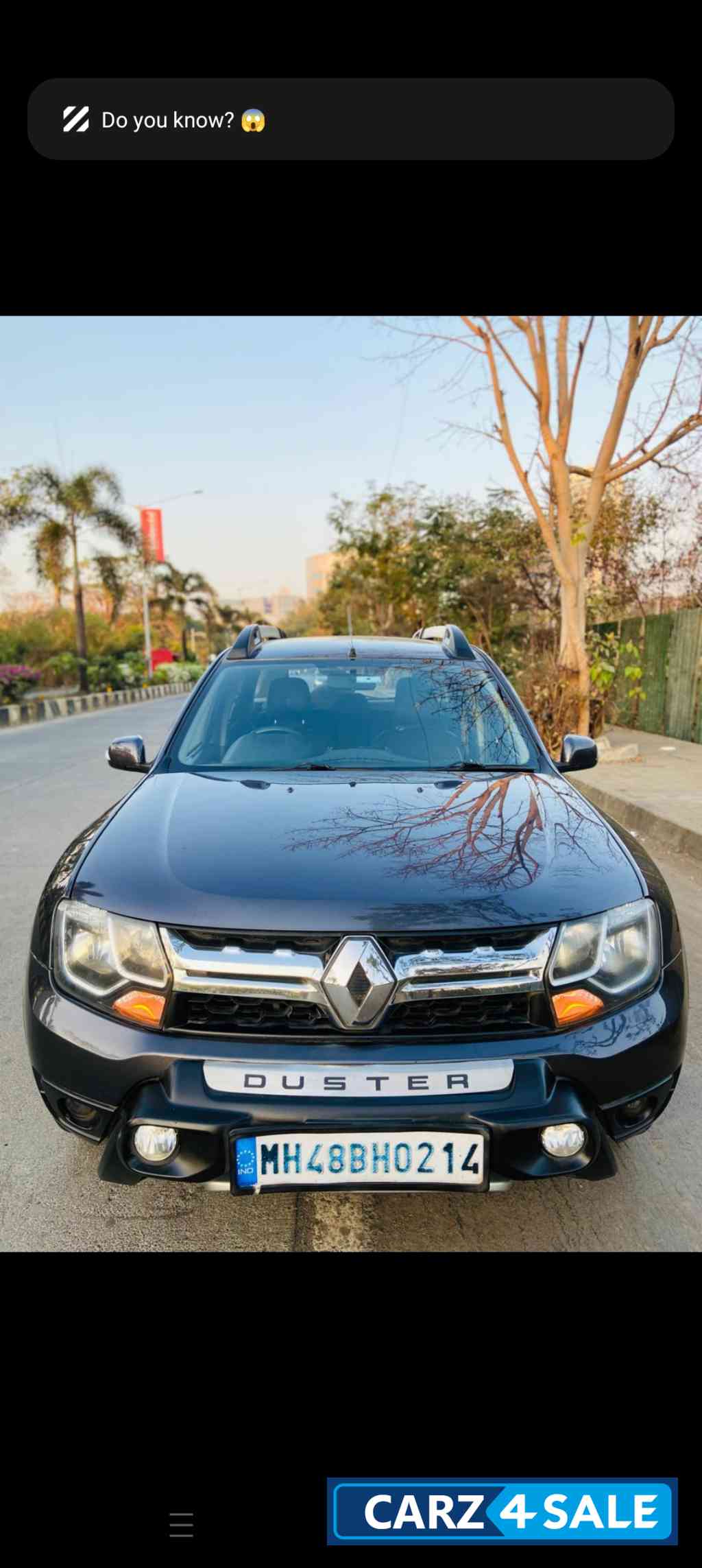 Slate Grey Renault Duster AMT RXZ DCI 110PS