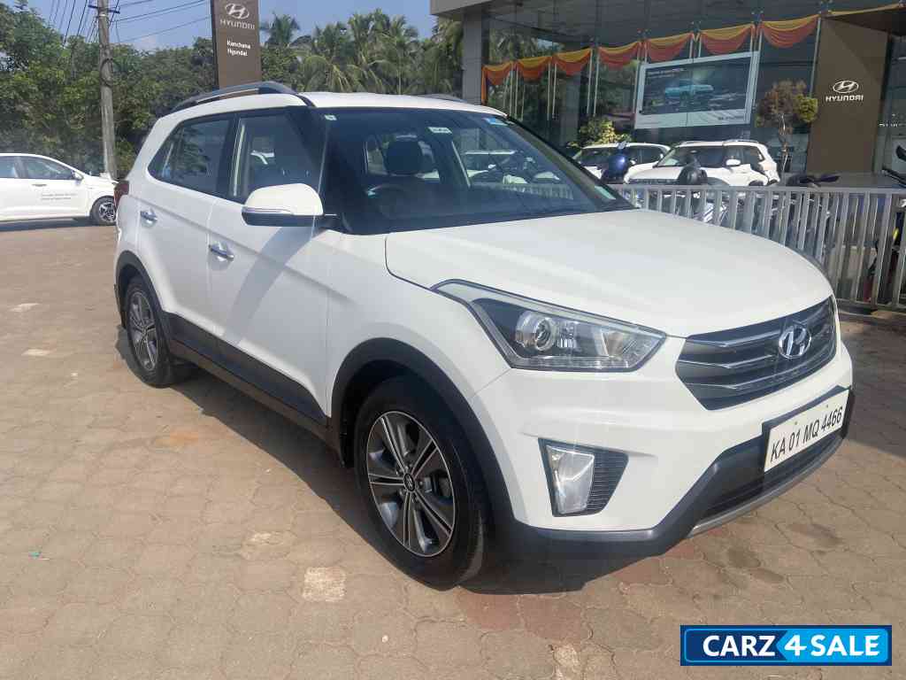 P White Hyundai Creta CRETA Petrol 1.6 AT SX+