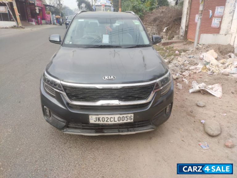 Grey Kia Seltos HTX Plus AT 1.5