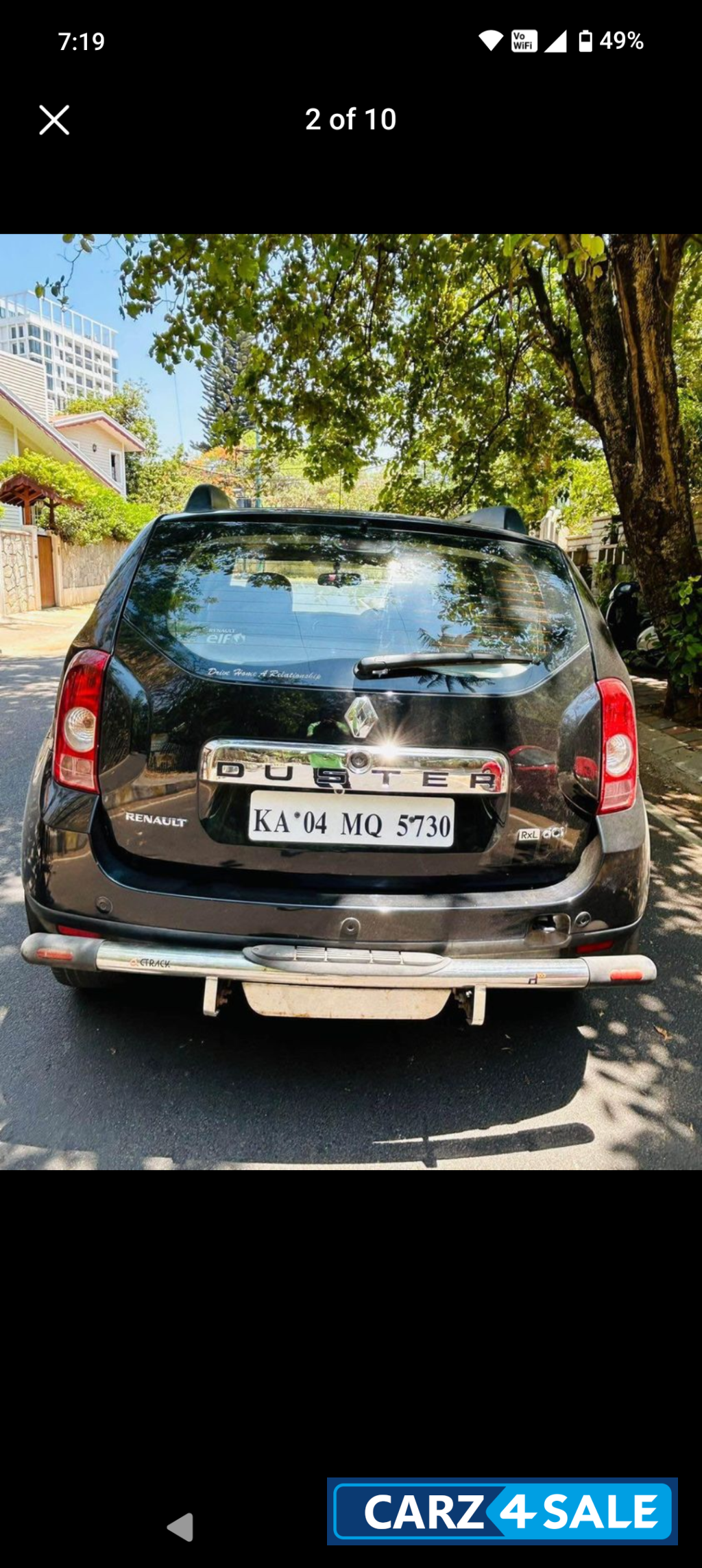 Black Renault Duster 2015 diesel adventure edition