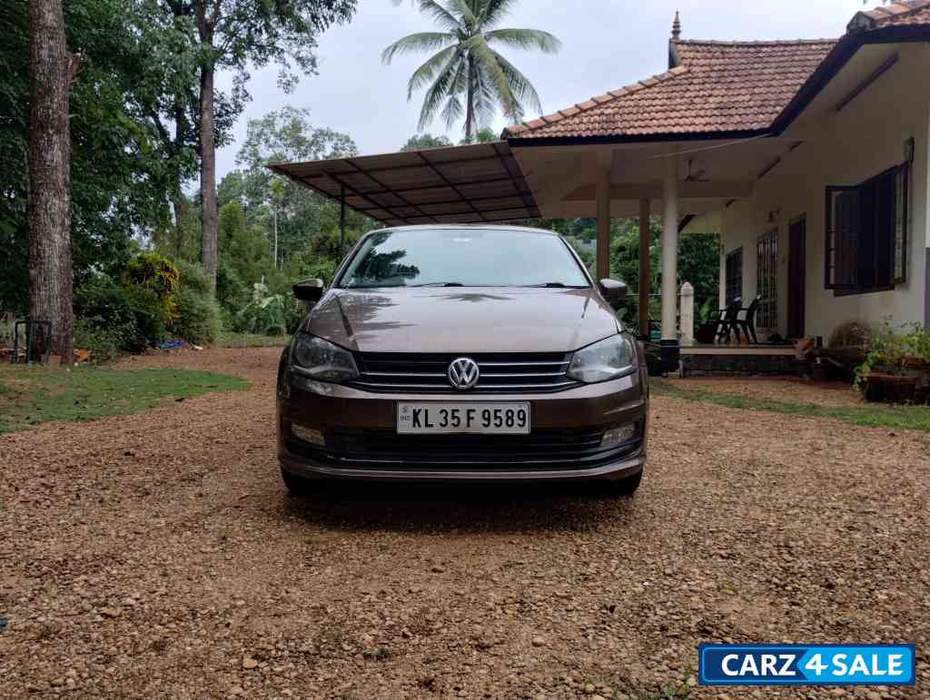 Toffee Brown Volkswagen Vento (Polo GT sedan variant) 1.2 TSI Petrol DSG 7 speed with Sports Mode
