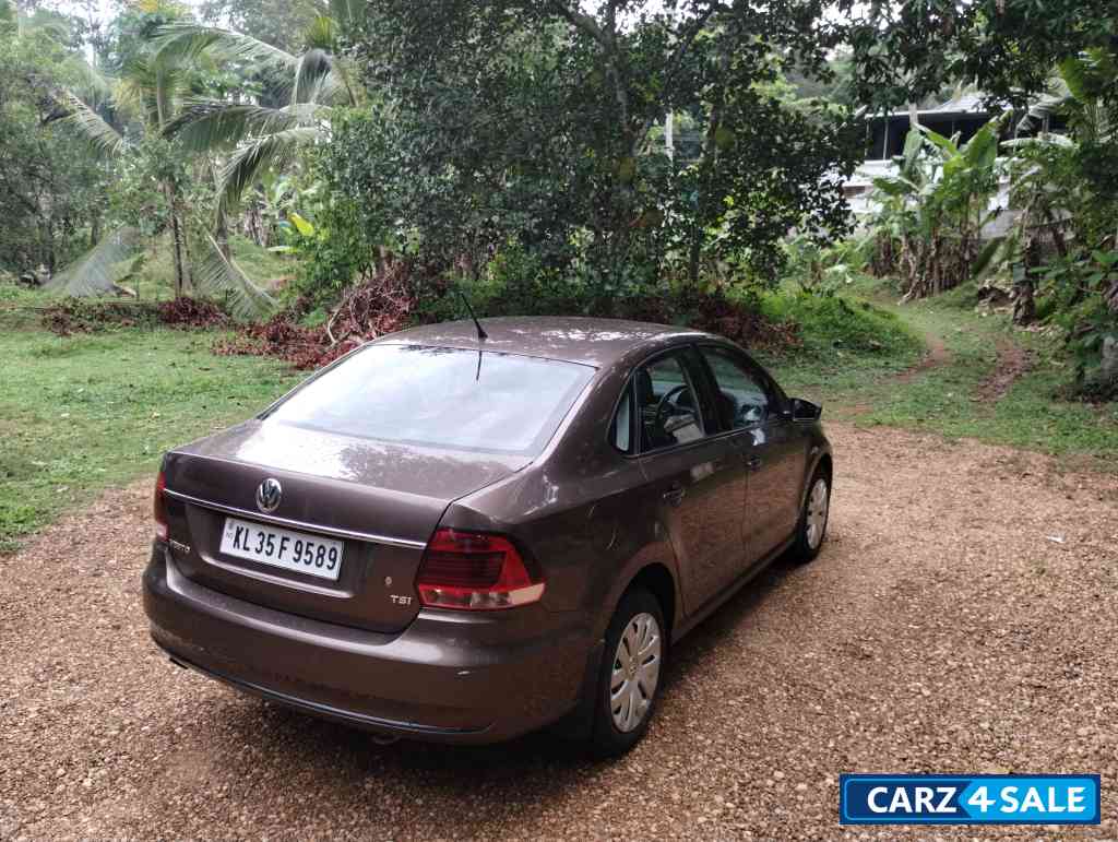 Toffee Brown Volkswagen Vento (Polo GT sedan variant) 1.2 TSI Petrol DSG 7 speed with Sports Mode