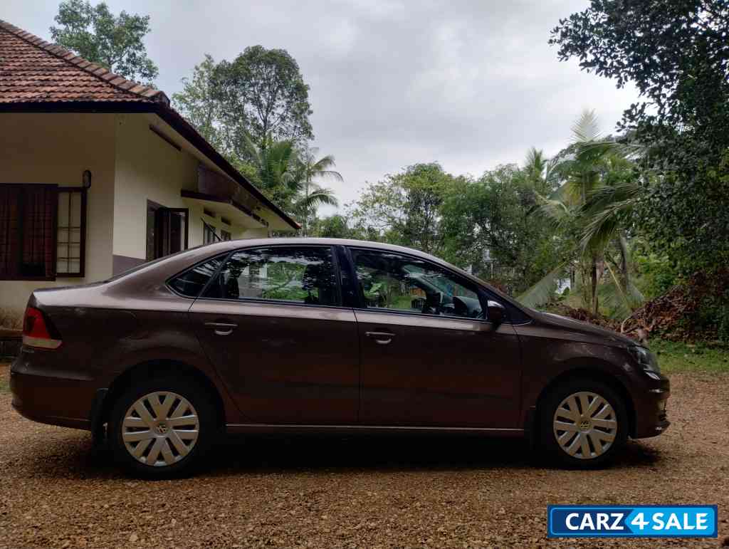 Toffee Brown Volkswagen Vento (Polo GT sedan variant) 1.2 TSI Petrol DSG 7 speed with Sports Mode