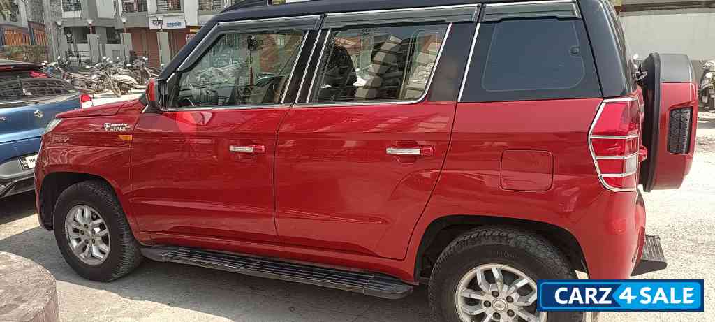 Red And Black Mahindra TUV300 T8 automatic  disel