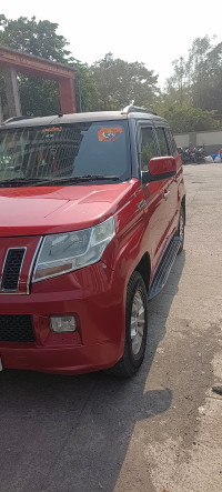 Red And Black Mahindra TUV300 T8 automatic  disel