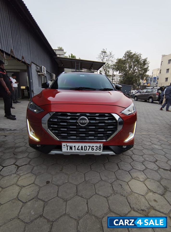 Red Nissan Magnite XV Premium