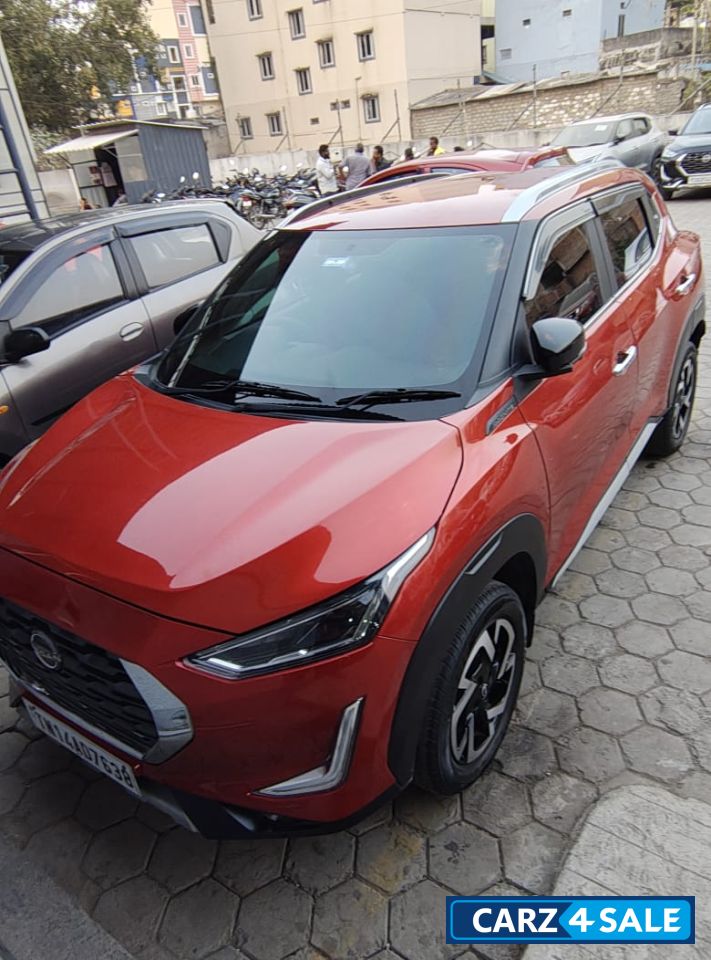 Red Nissan Magnite XV Premium