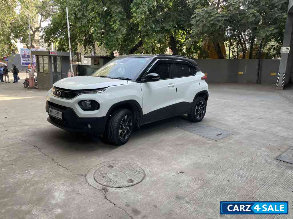 Black And White Tata Punch Creative AMT Dual Tone