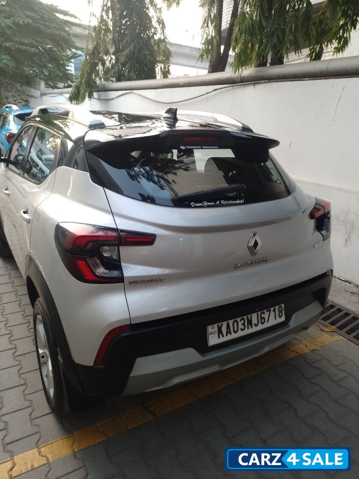 Silver Renault Kiger RXT Turbo - Dual Tone