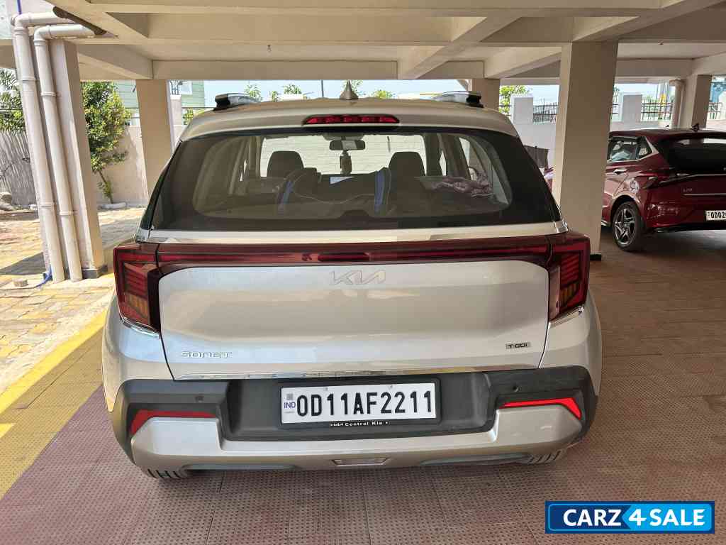 Silver Kia Sonet Htx 1 ltr turbo imt