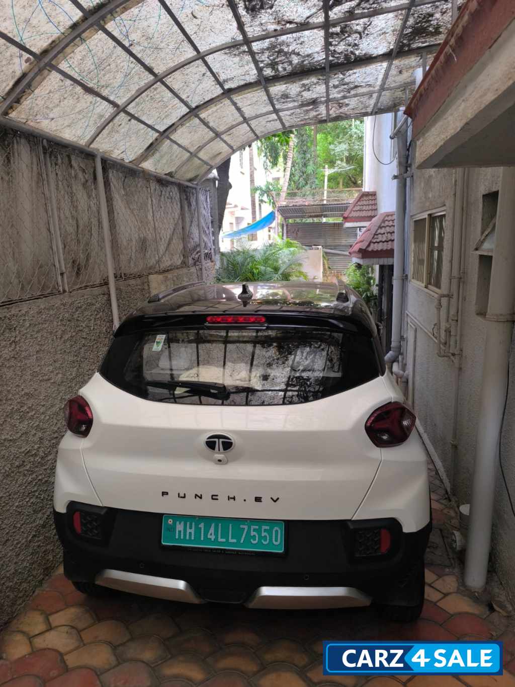 White Tata Punch EV EMP + S LRACFC