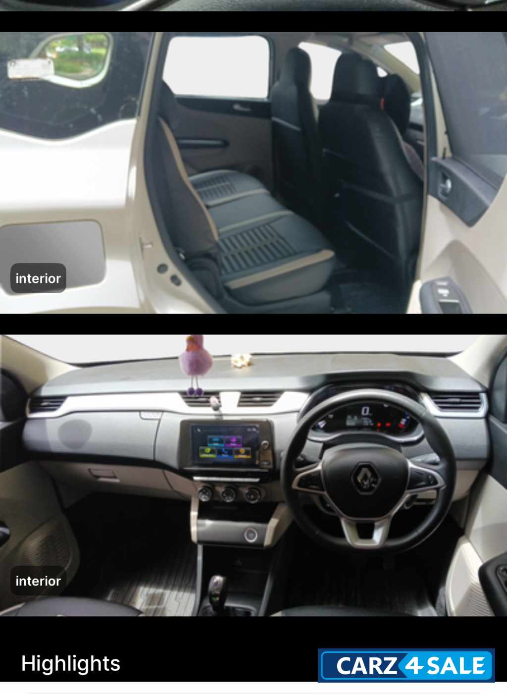 Renault Triber RXZ AMT Dual colour