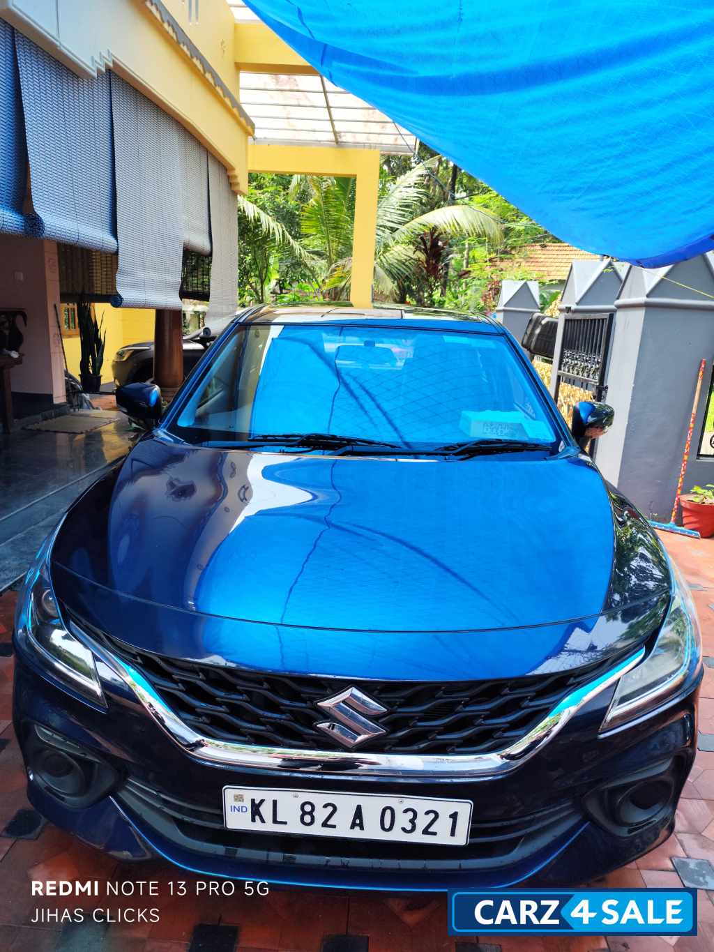 Blue Maruti Suzuki Baleno Delta
