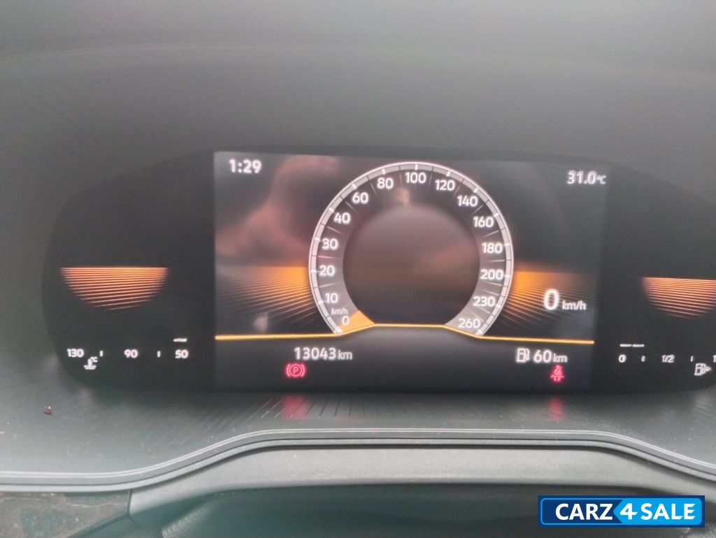 Red Skoda Kushaq petrol