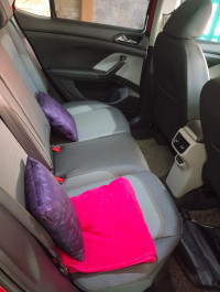 Red Skoda Kushaq petrol