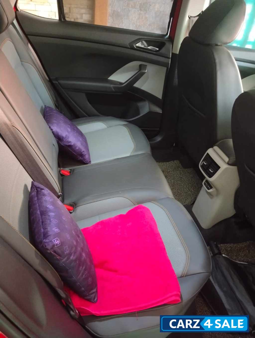 Red Skoda Kushaq petrol Red Skoda Kushaq petrol