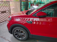Red Skoda Kushaq petrol