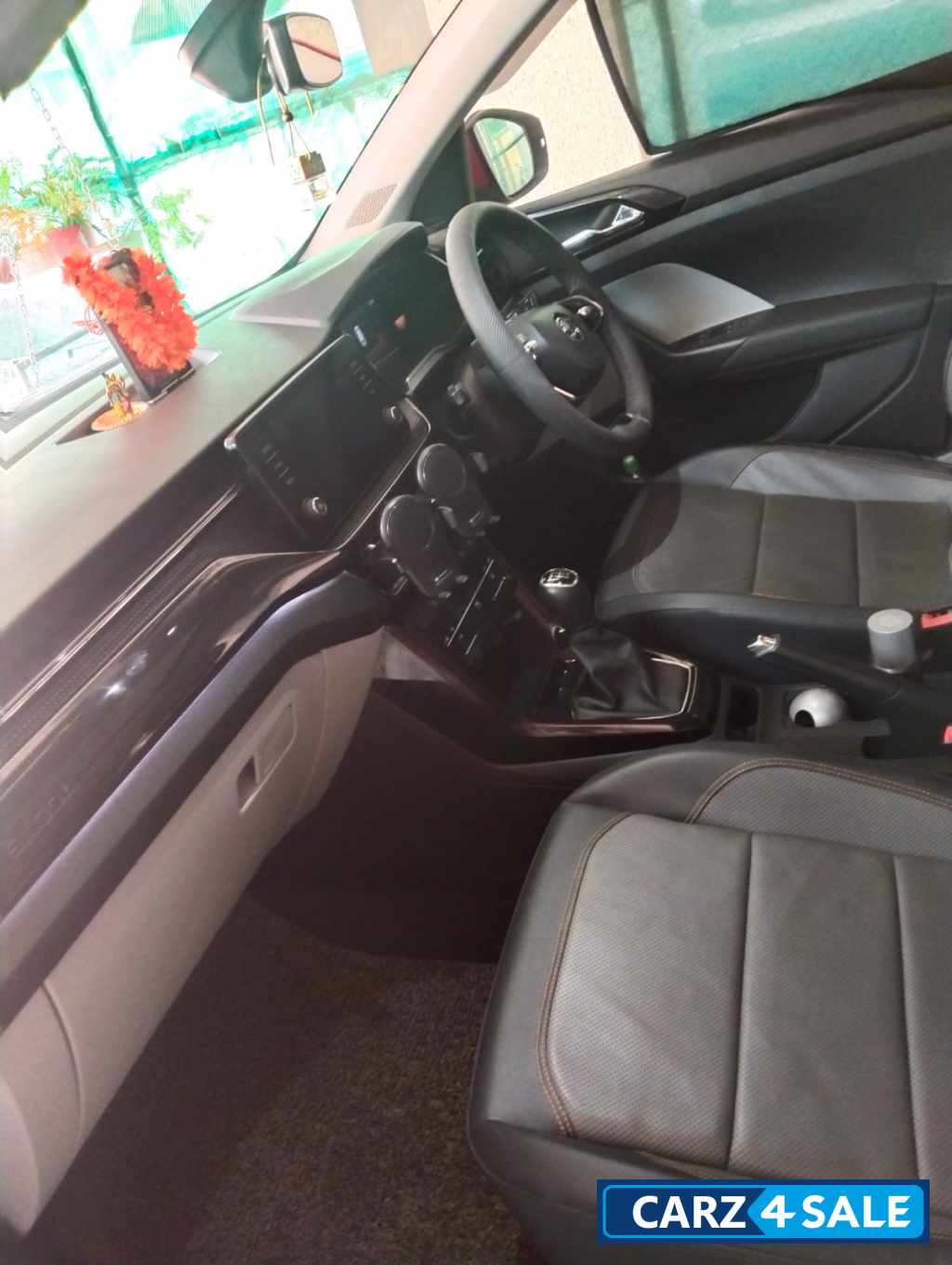 Red Skoda Kushaq petrol Red Skoda Kushaq petrol