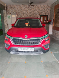 Red Skoda Kushaq petrol