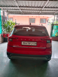 Red Skoda Kushaq petrol