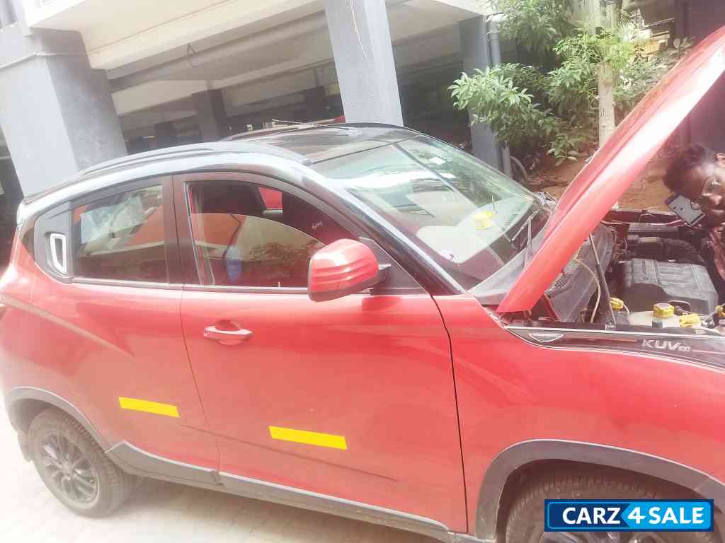 Red And Black Mahindra KUV100 K8 mFalcon G80 Red And Black Mahindra KUV100 K8 mFalcon G80