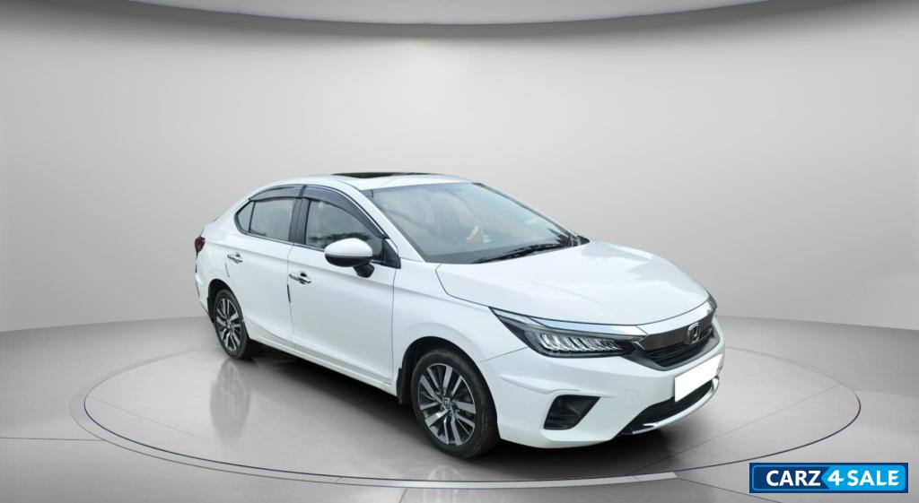 Pearl White Honda City ZX MT iVTEC