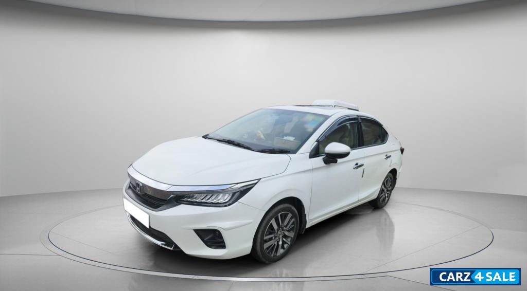 Pearl White Honda City ZX MT iVTEC