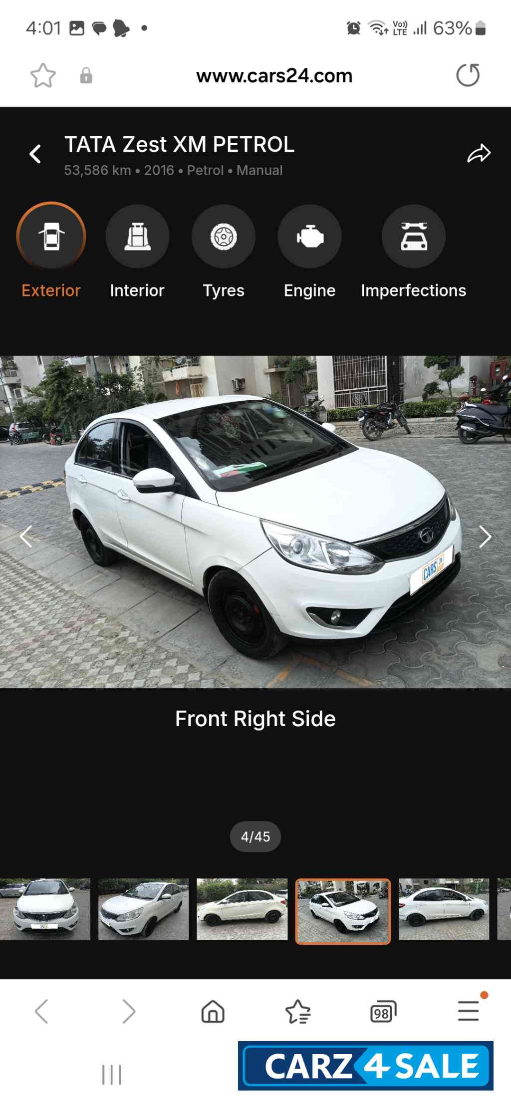 Tata Zest ZEST XM TMRT 90PS Tata Zest ZEST XM TMRT 90PS