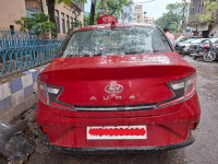 Fiery Red Hyundai Aura