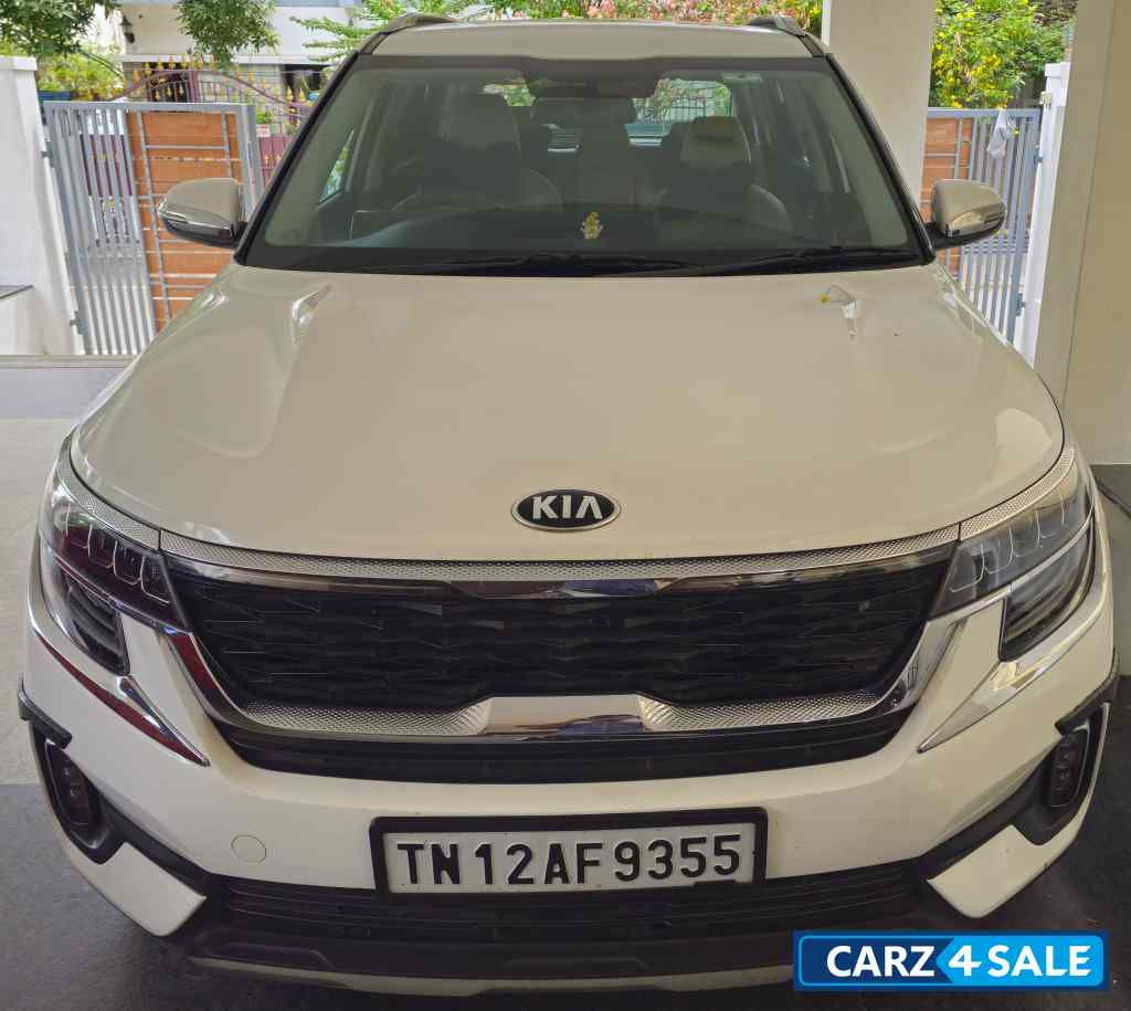 White Kia Seltos Htx 1.5 Diesel