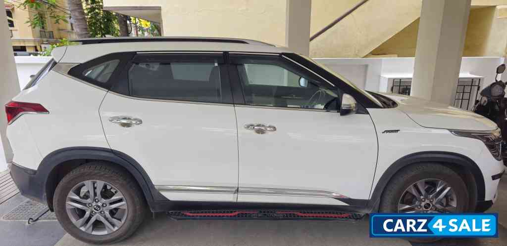 White Kia Seltos Htx 1.5 Diesel