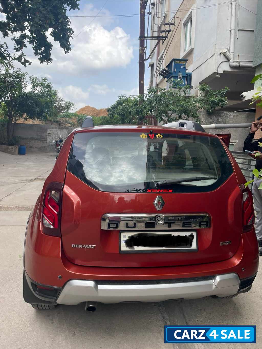 Orange Renault Duster RXZ AWD Diesel