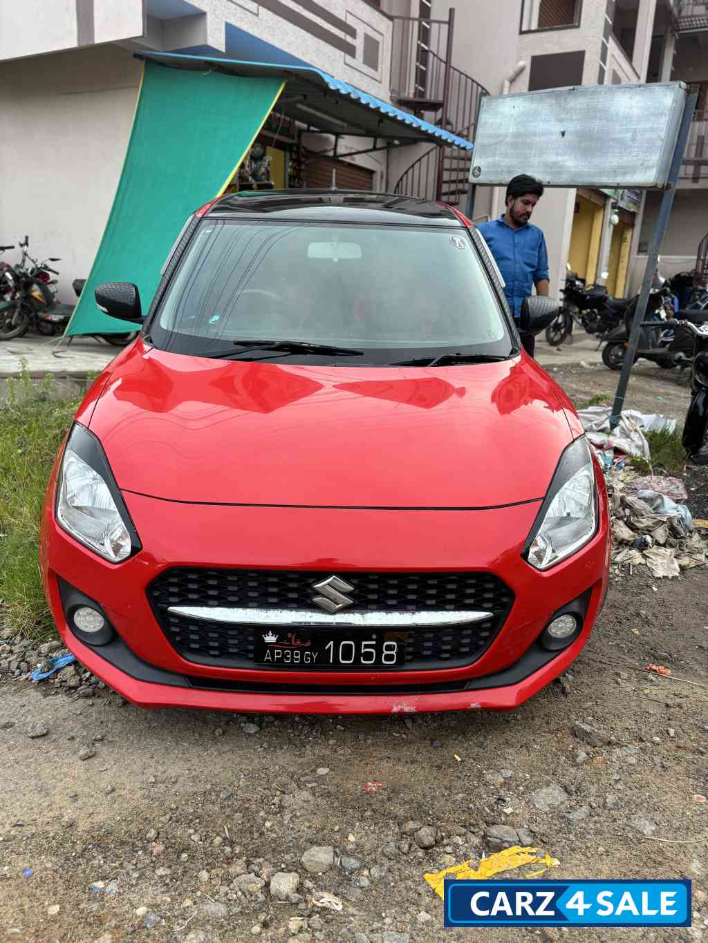 Red Maruti Suzuki Swift Vxi