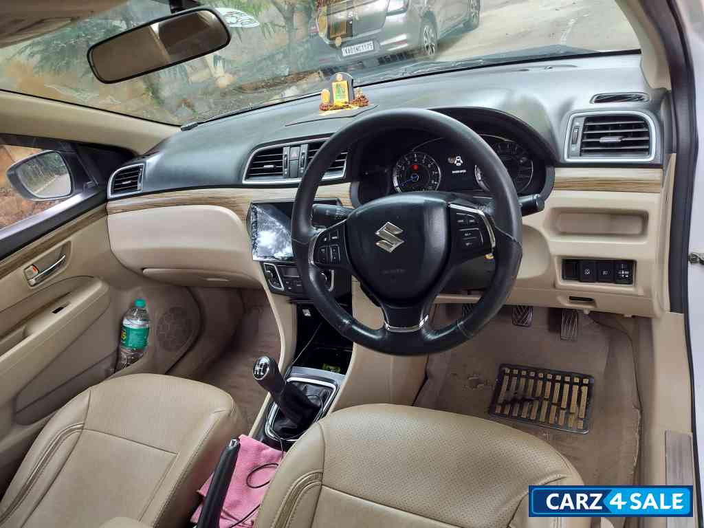 White Maruti Suzuki Ciaz SMART HYBRID DELTA