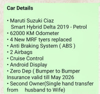 White Maruti Suzuki Ciaz SMART HYBRID DELTA