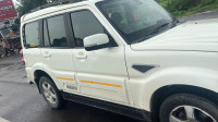 White Mahindra Scorpio S11