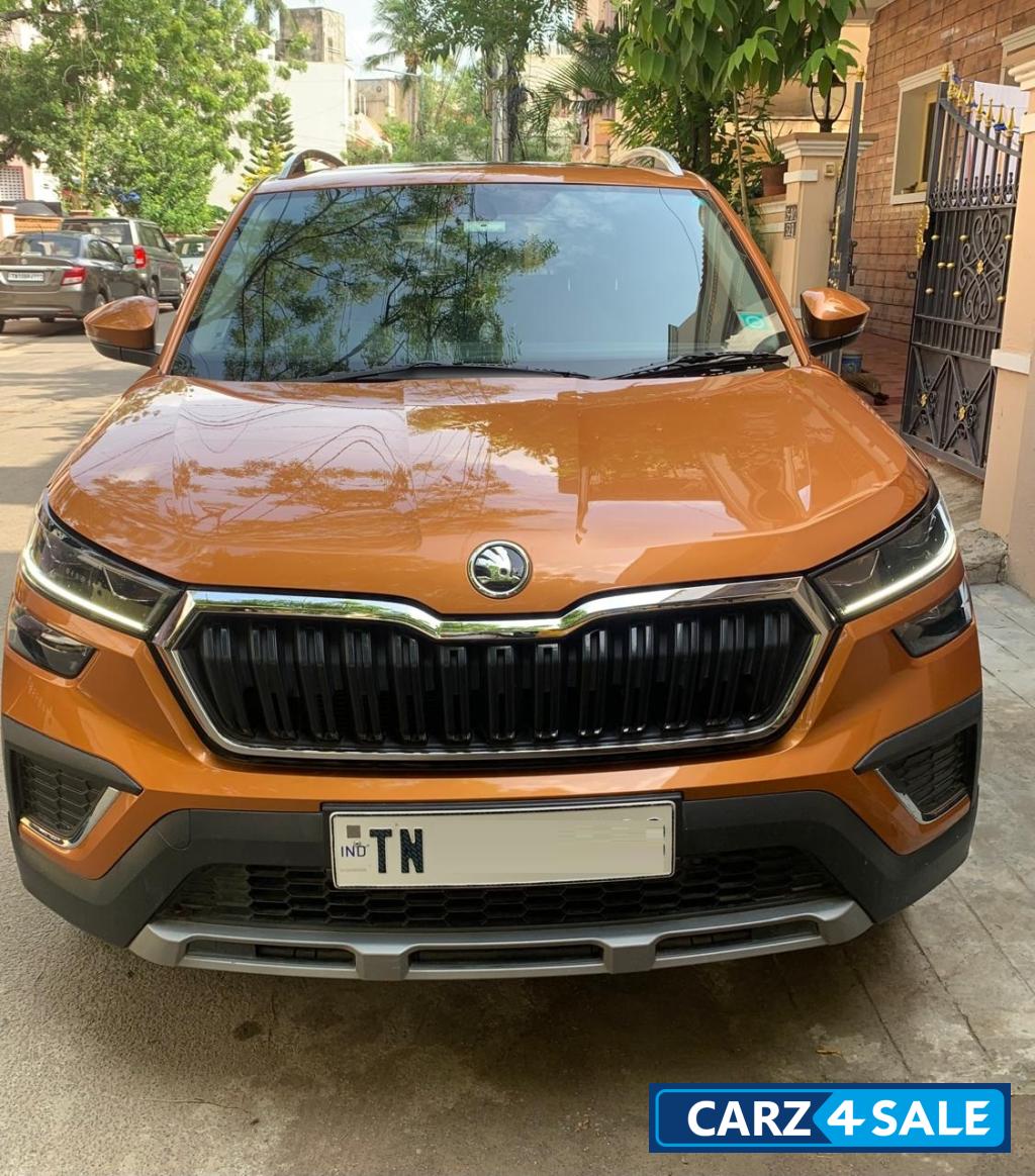 Honey Orange Skoda Kushaq Style 1.0L TSI MT