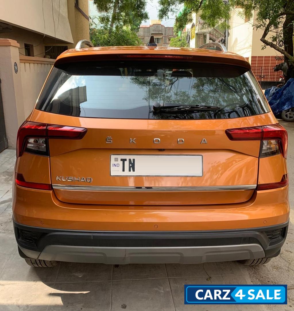 Honey Orange Skoda Kushaq Style 1.0L TSI MT