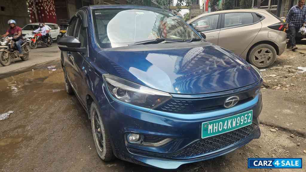 Teal Blue Tata Tigor EV XZ plus