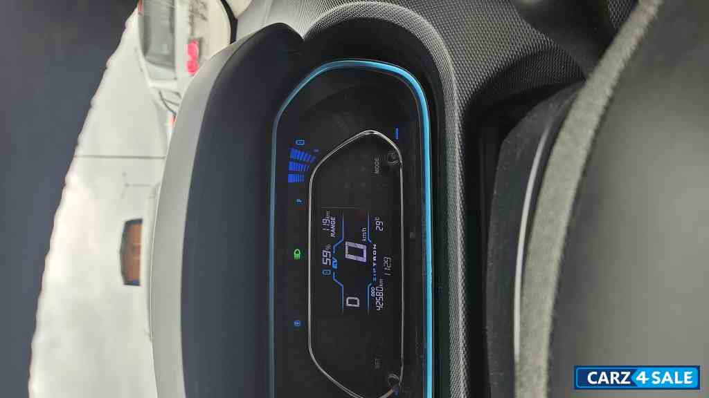 Teal Blue Tata Tigor EV XZ plus