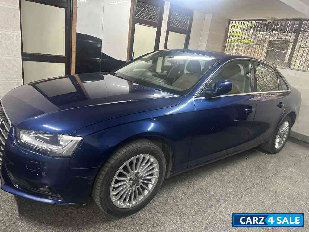 Blue Audi A4 35 premium sunroof