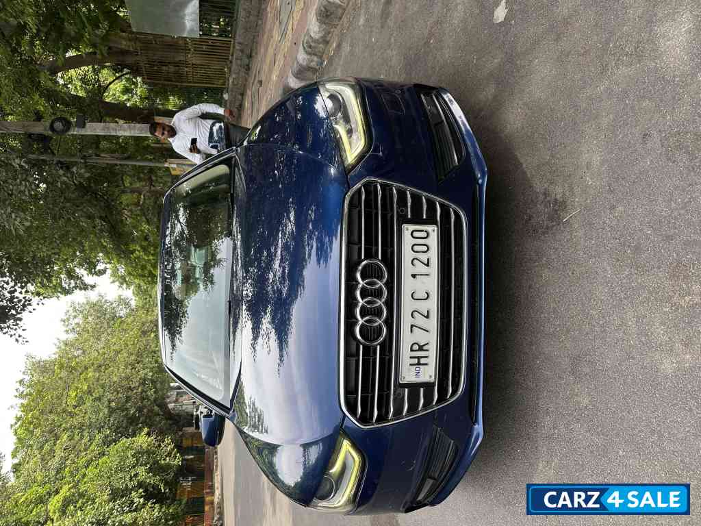 Blue Audi A4 35 premium sunroof