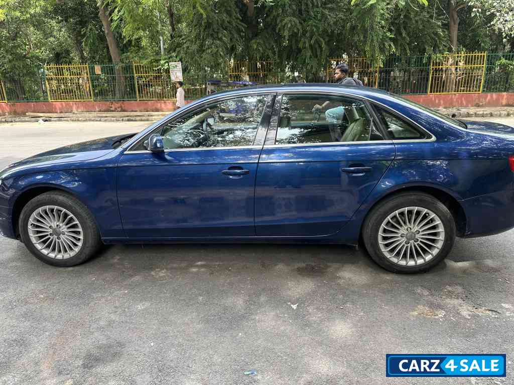 Blue Audi A4 35 premium sunroof